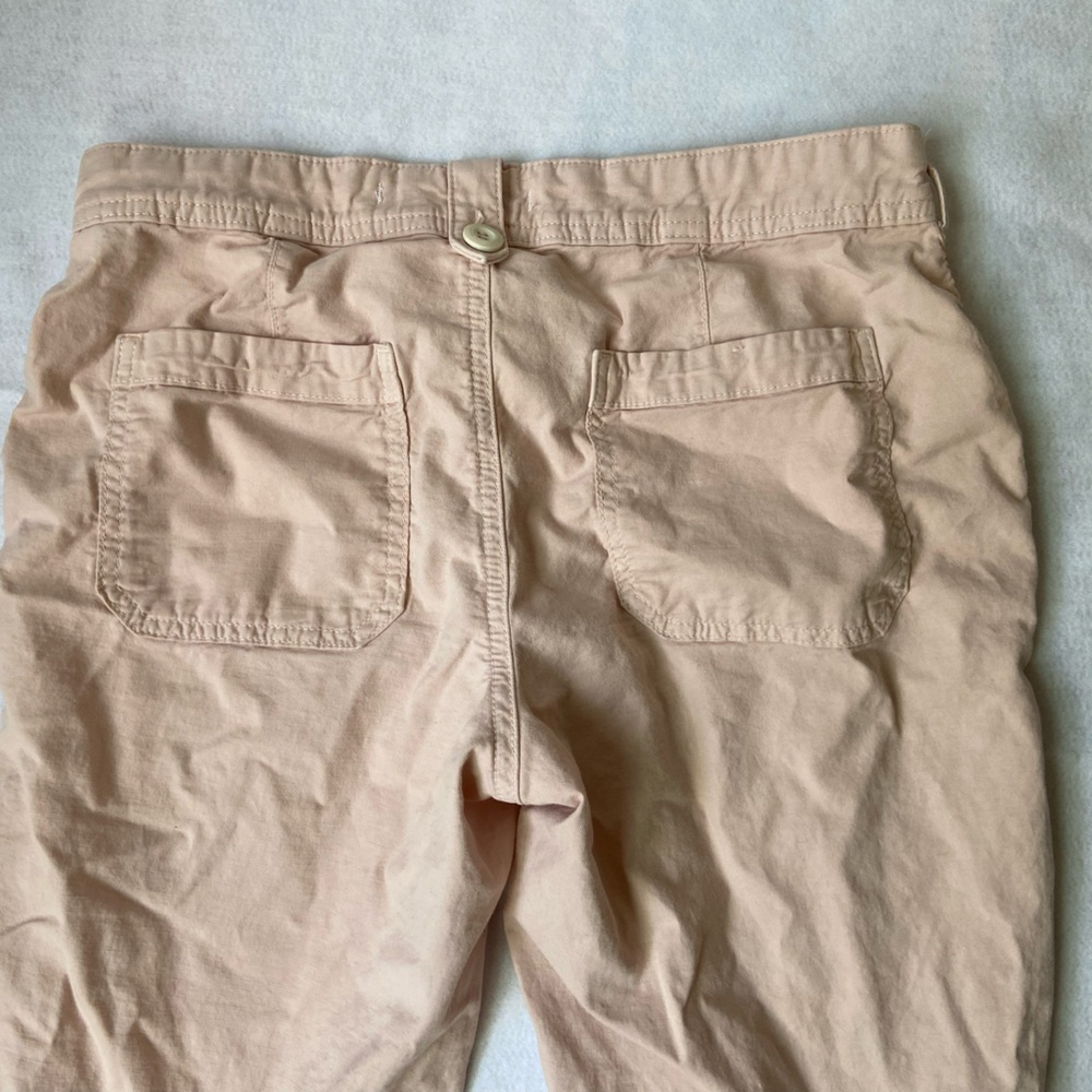 Anthropologie Women's Pink Cotton Chino Pants Sz‎ 27 Mid Rise Straight Leg - Picture 3 of 7